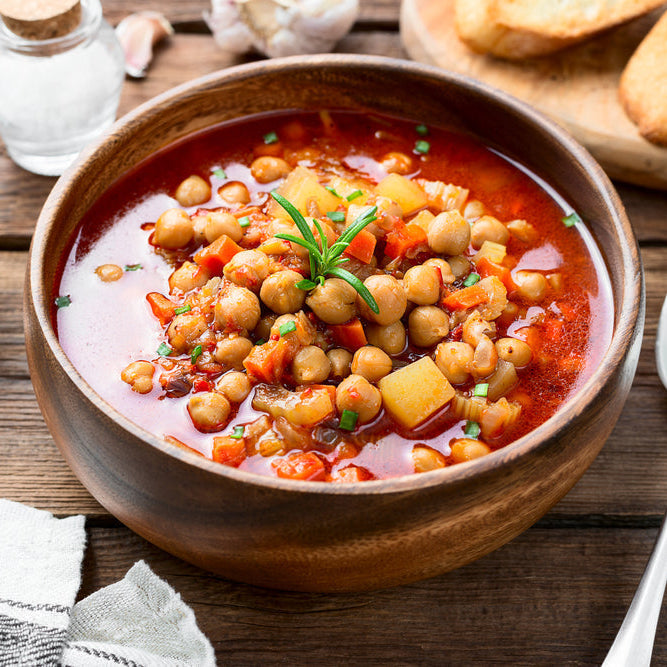 Chestnut, Chickpea and Rose Harissa Soup by Belazu - LemonSalt