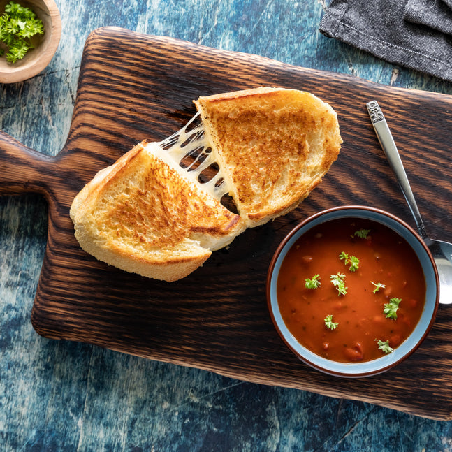 Fried Buffalo Mozzarella Sandwich with Traditional Genovese Pesto by Belazu - LemonSalt