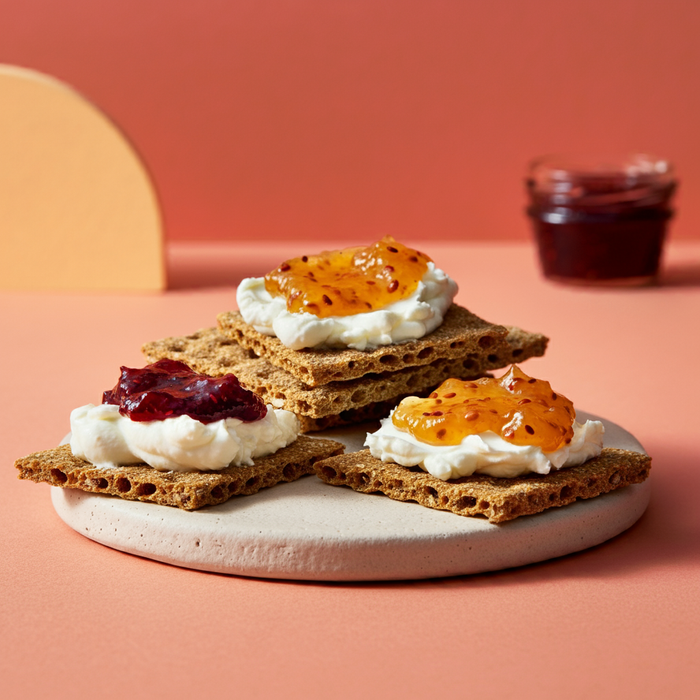 Simple Appetizers: Jam, Cream Cheese & Crackers