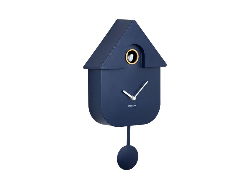 Karlsson Modern Cuckoo Wall Clock - Dark Blue