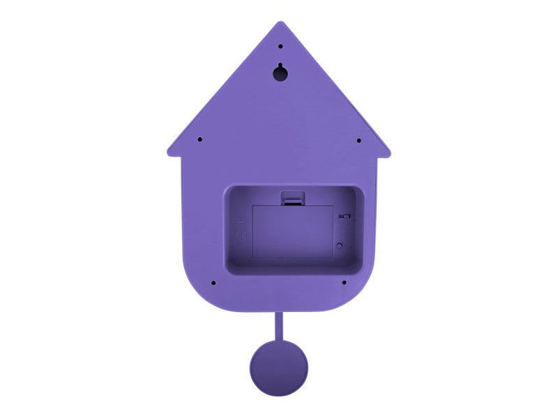 Karlsson Modern Cuckoo Wall Clock - Bright Purple