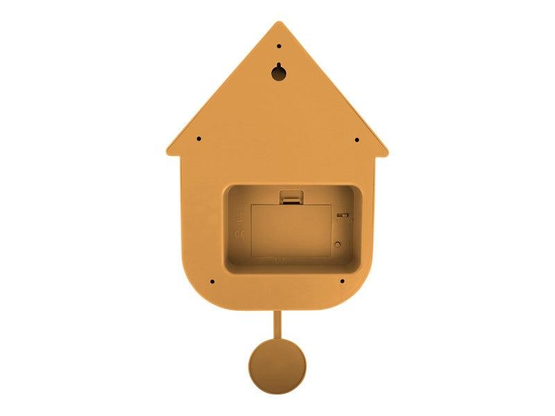 Karlsson Modern Cuckoo Wall Clock - Ochre Yellow