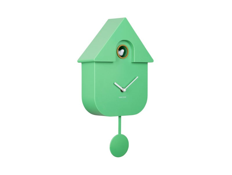 Karlsson Modern Cuckoo Wall Clock - Bright Green