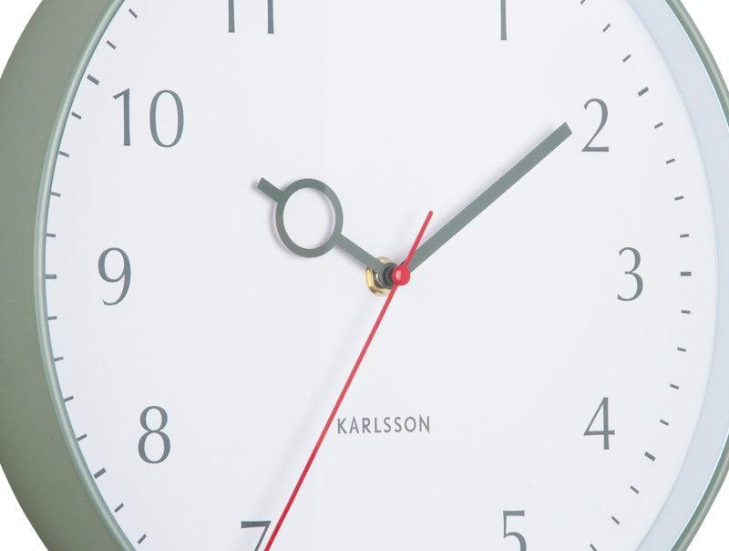 Karlsson Wall Clock Loupe PP - Jungle Green