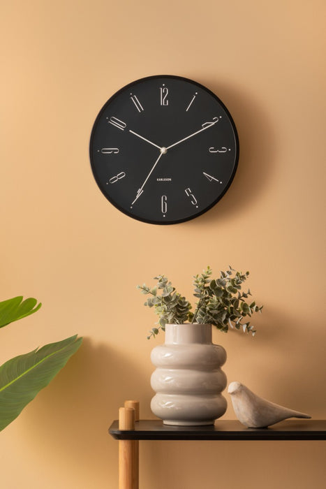 Karlsson Wall Clock Regal Numbers - Black