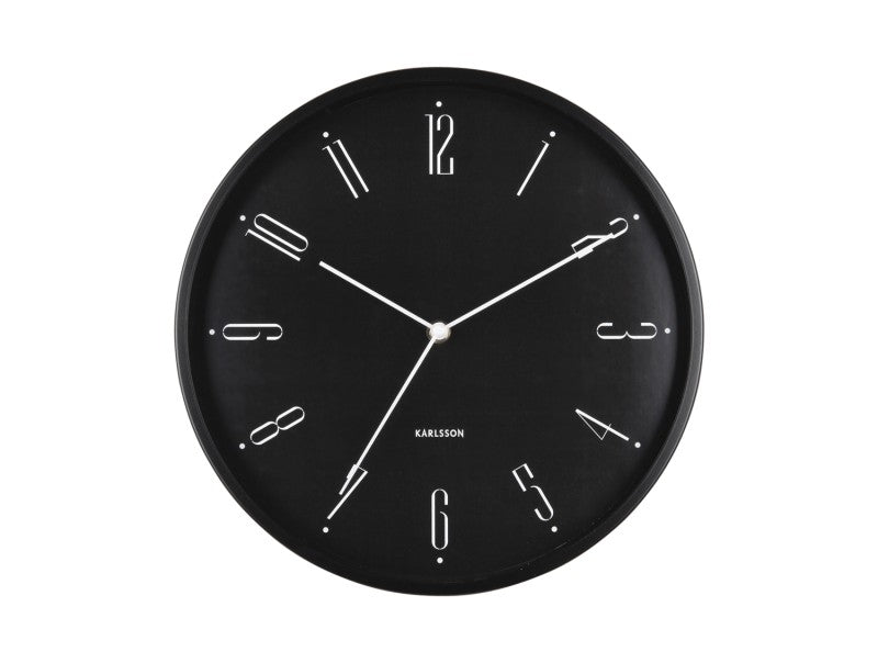 Karlsson Wall Clock Regal Numbers - Black