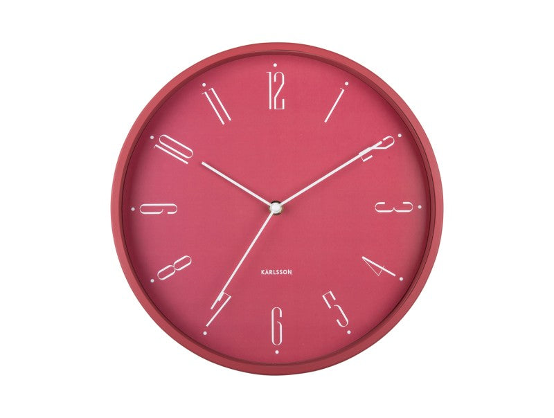 Karlsson Wall Clock Regal Numbers - Blush Red