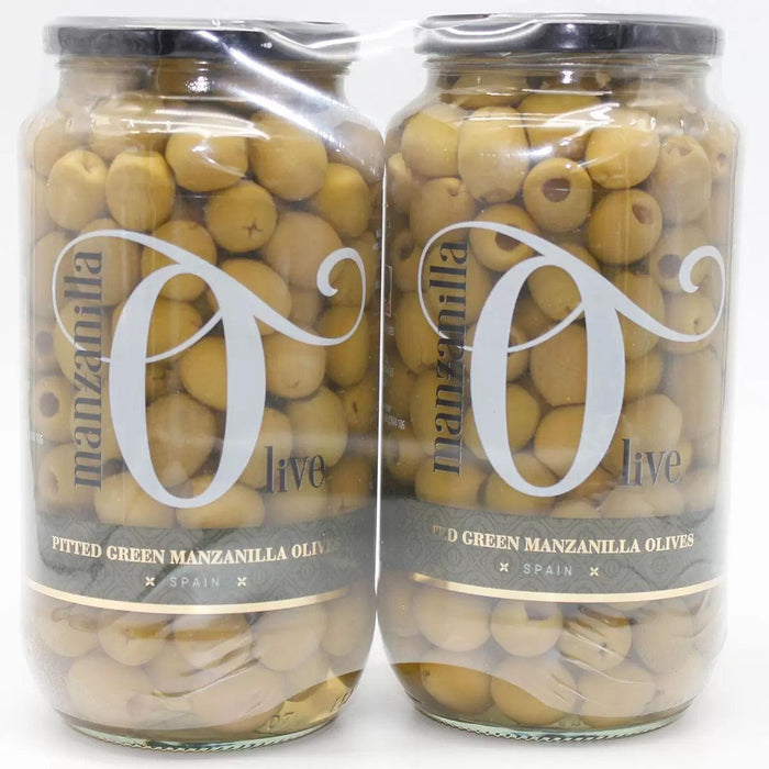 Manzanilla Olive Co. Pitted Green Manzanilla Olives (2x940g)