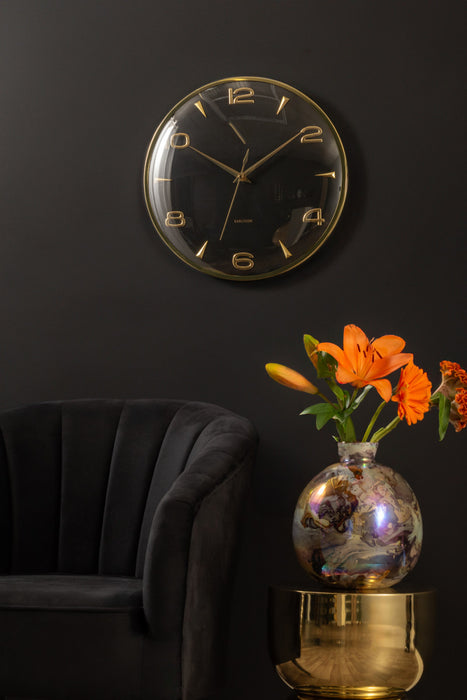 Karlsson Sienna Glow Wall Clock - Black