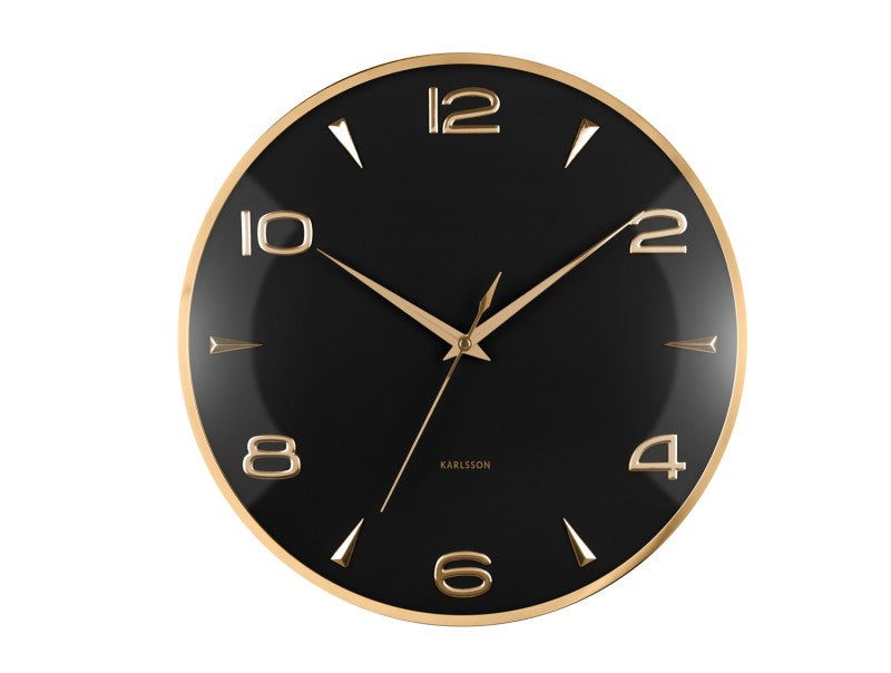 Karlsson Sienna Glow Wall Clock - Black