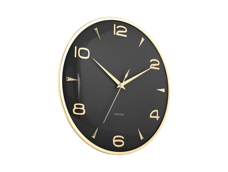 Karlsson Sienna Glow Wall Clock - Black