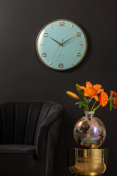 Karlsson Sienna Glow Wall Clock - Misty Blue