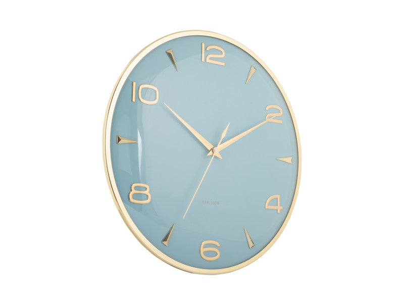 Karlsson Sienna Glow Wall Clock - Misty Blue