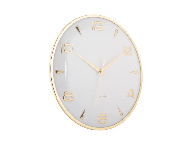 Karlsson Sienna Glow Wall Clock - White