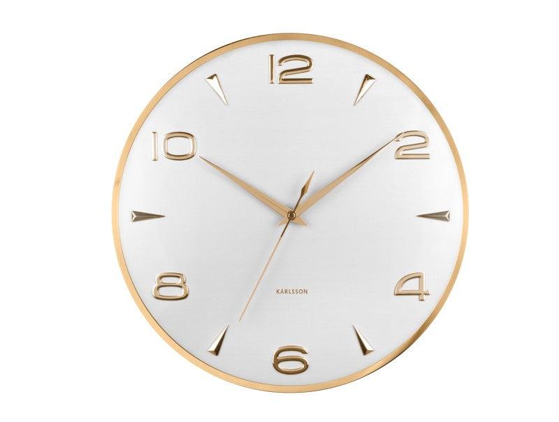 Karlsson Sienna Glow Wall Clock - White