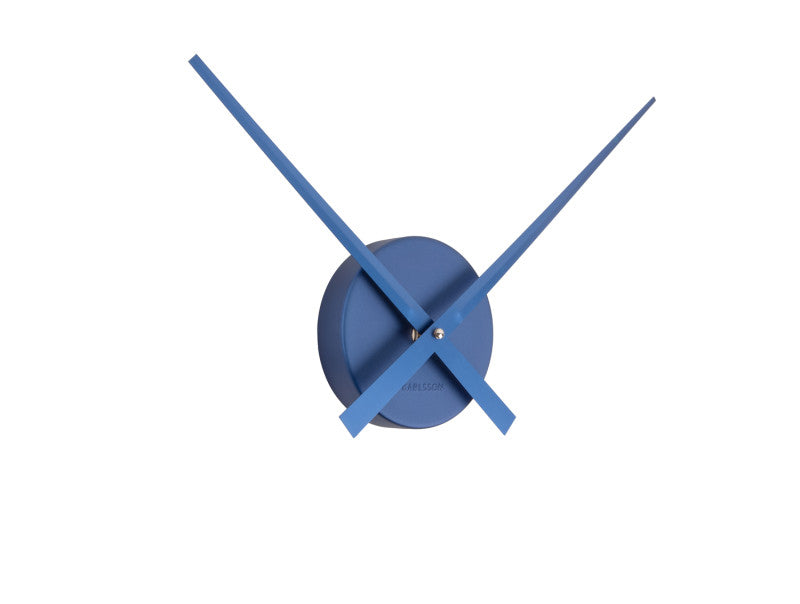 Karlsson Little Big Time Mini Wall Clock - Metallic Dark Blue