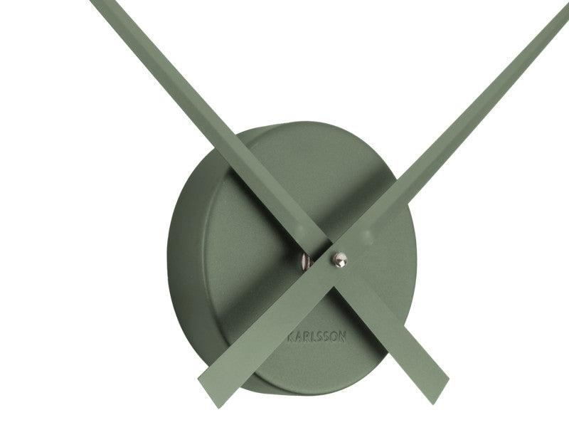 Karlsson Little Big Time Mini Wall Clock - Metallic Jungle Green