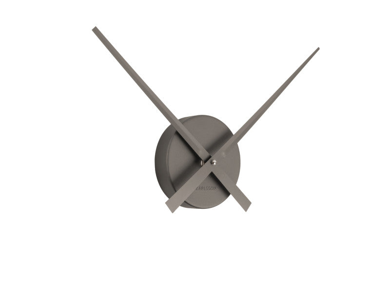 Karlsson Little Big Time Mini Wall Clock - Metallic Dark Grey