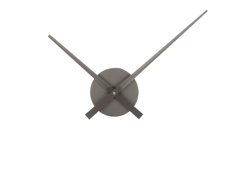 Karlsson Little Big Time Mini Wall Clock - Metallic Dark Grey