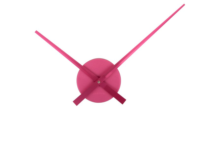 Karlsson Little Big Time Mini Wall Clock - Metallic Dark Pink