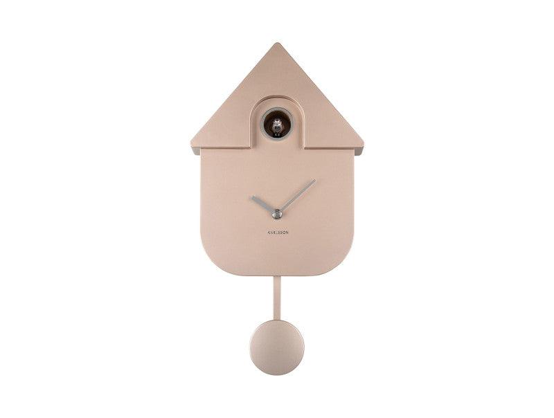 Karlsson Modern Cuckoo Wall Clock - Metallic Rose Gold