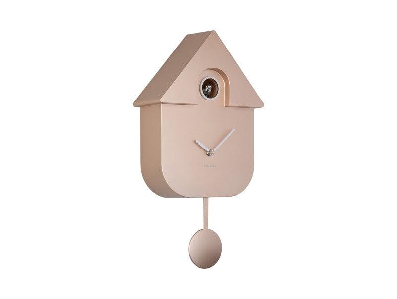 Karlsson Modern Cuckoo Wall Clock - Metallic Rose Gold