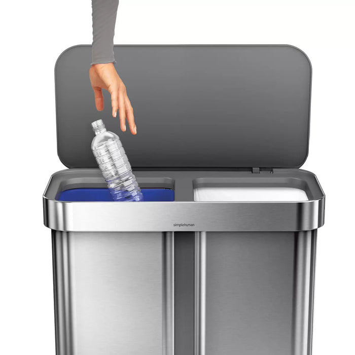 Simplehuman Dual Compartment Step Can Bin (58L)