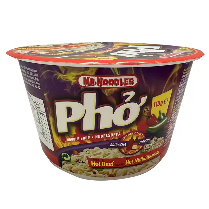 Mr Noodles Pho Hot Beef Noodle Soup (12x115g)