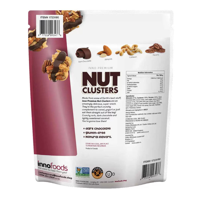 Inno Foods Nut Clusters with Dark Chocolate & Oat Puffs (454g)