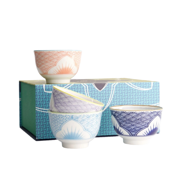 Tokyo Design Studio Lily Flower Tea Cup Giftset 4pcs (150ml)