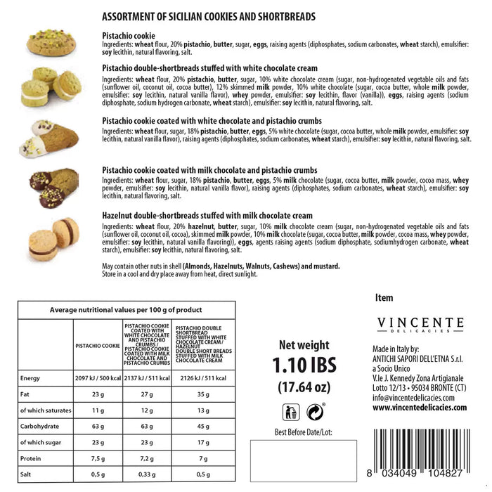 Vincente Delicacies Pistachio Cookies (500g)