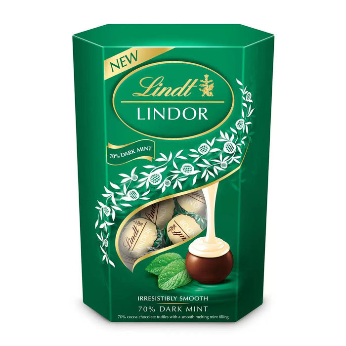 Lindt Lindor Dark Mint Truffles Box (200g)