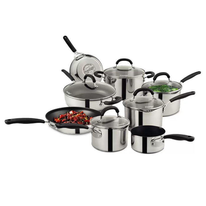 Prestige Stainless Steel Cookware Set (13 Pieces)