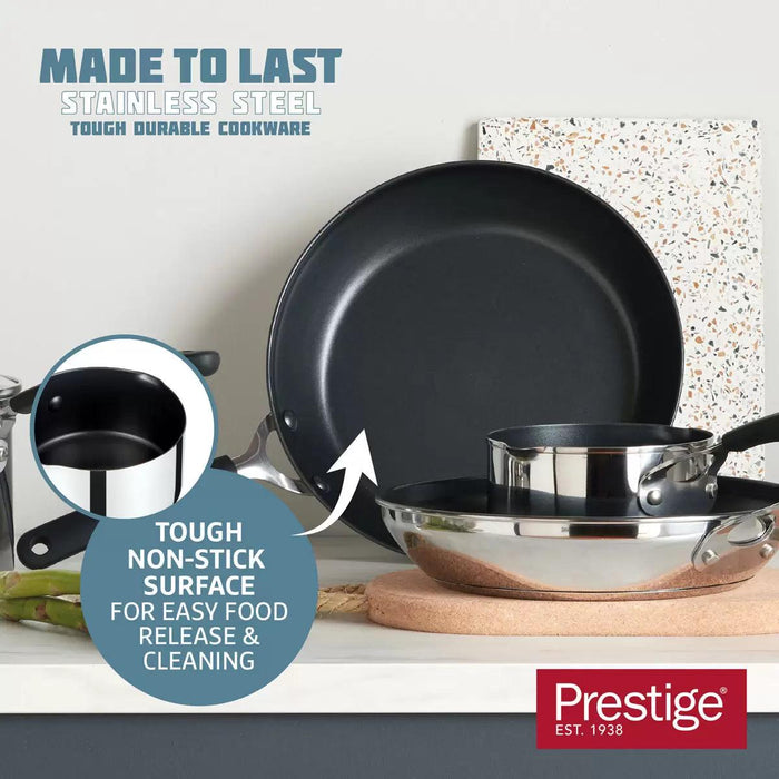 Prestige Stainless Steel Cookware Set (13 Pieces)