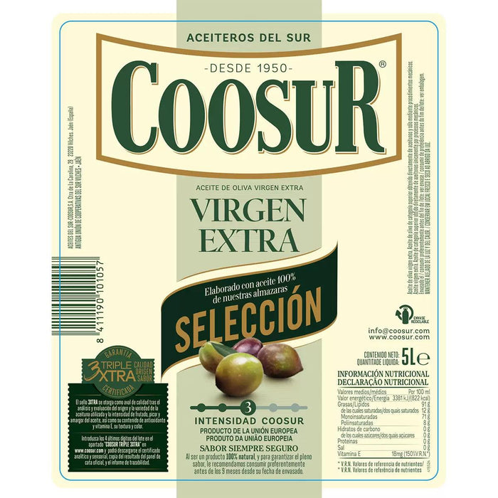 Coosur Extra Virgin Olive Oil (5L)