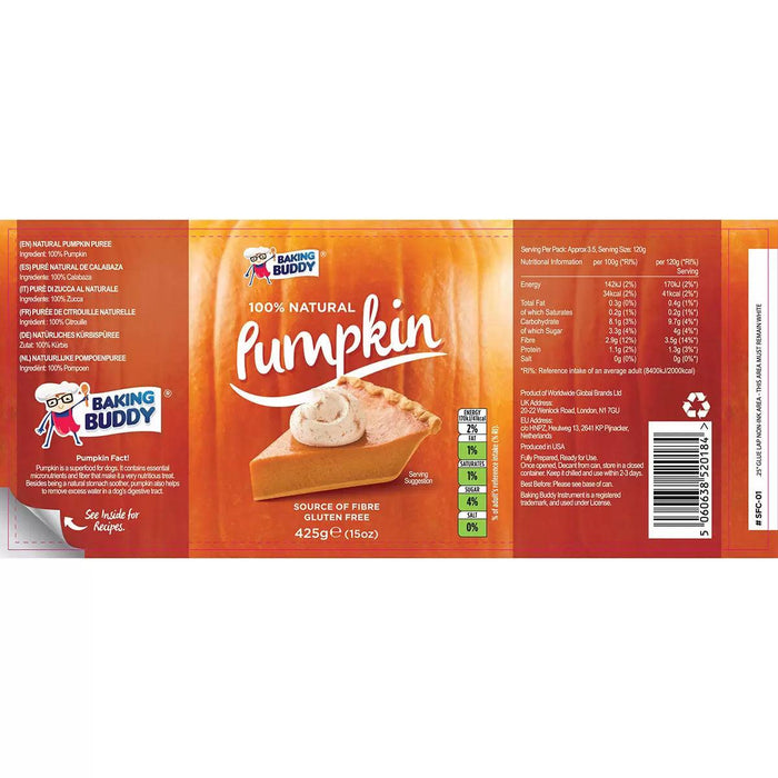 Baking Buddy Pumpkin Puree (3x425g)