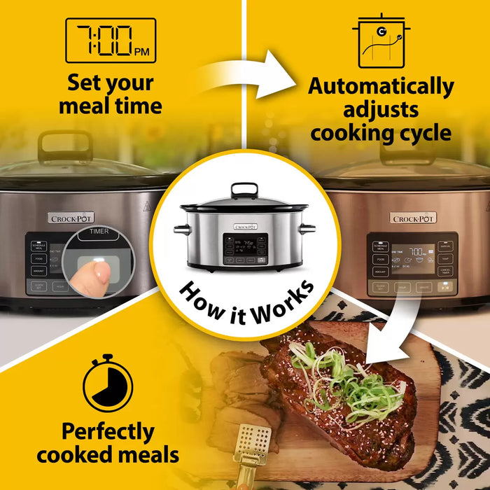 Crockpot CSC066 TimeSelect Digital Slow Cooker (5.6L)