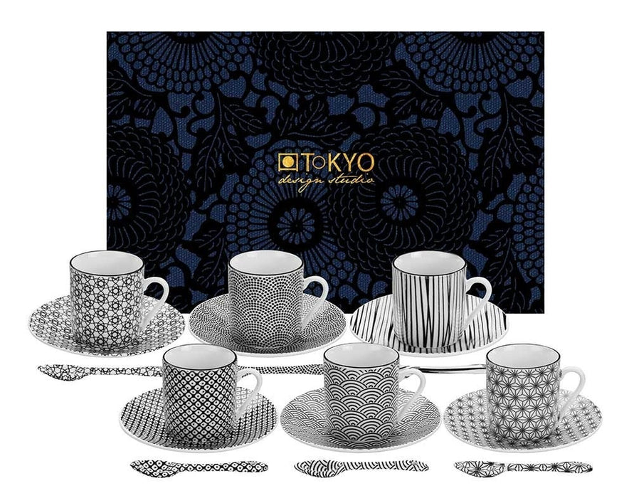 Tokyo Design Studio Nippon Black Espresso 18pcs Giftset - Black  (80ml)
