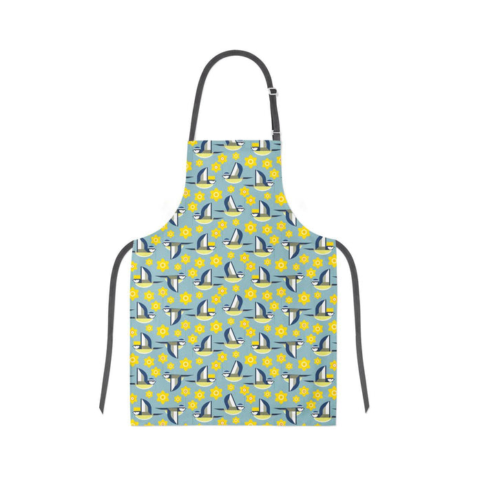 I Like Birds Apron - Marie Curie Blue Tit Daffodil