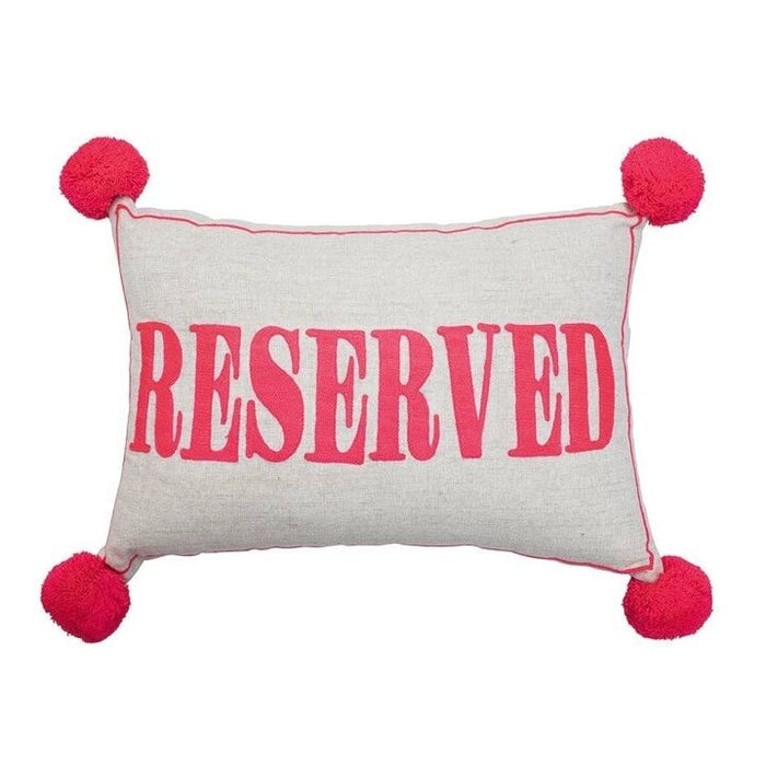 Bombay Duck RESERVED Cushion Coral on Linen Rectangular (35×50cm)