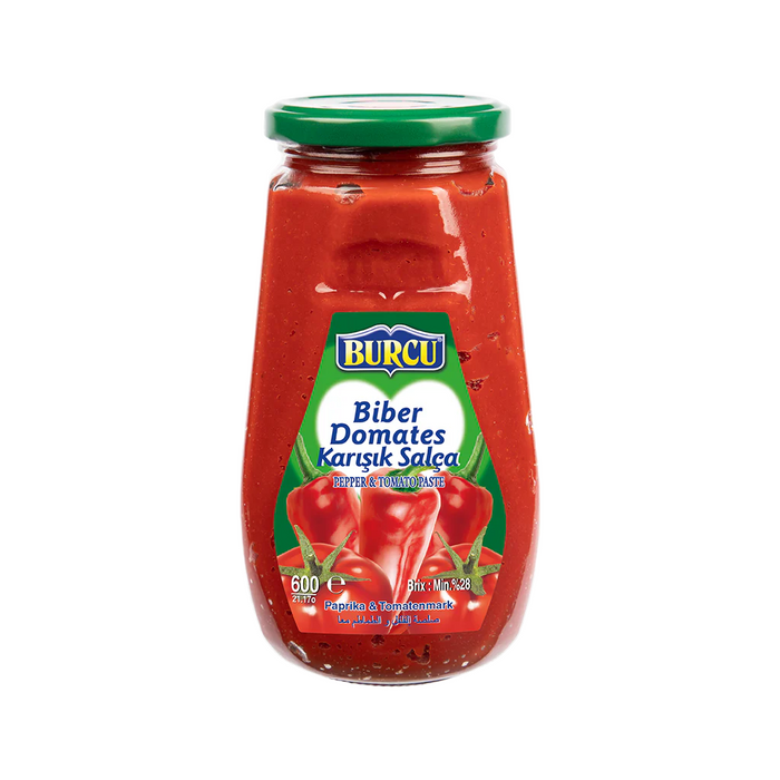 Burcu Mixed Pepper & Tomato Paste (600g)