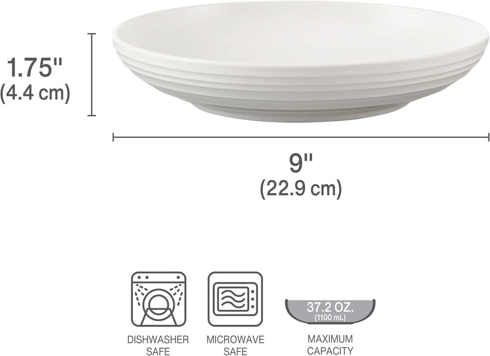 Mikasa Swirl Set of 4 Pasta Bowl (23cm)