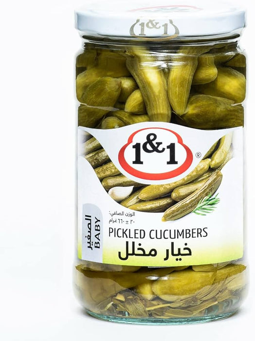 1&1 Pickled Baby Cucumber (660g)