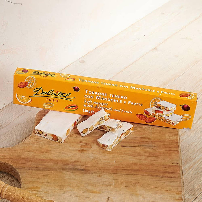 Dolcital Almond & Fruit Soft Nougat (130g)