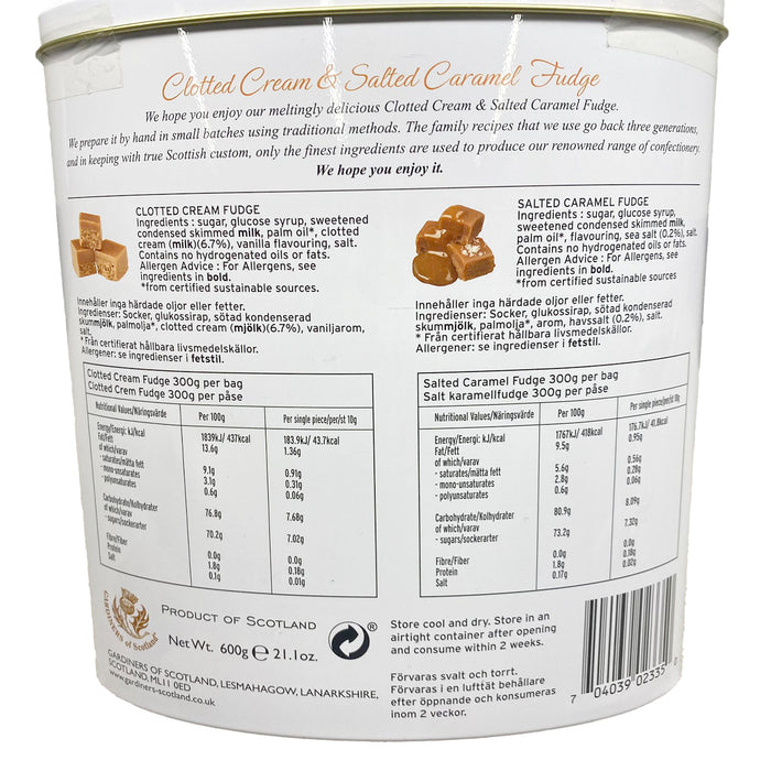 Gardiners Clotted Cream & Salted Caramel Fudge (600g)