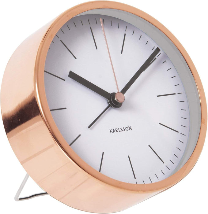 Karlsson Minimal Alarm Clock - White