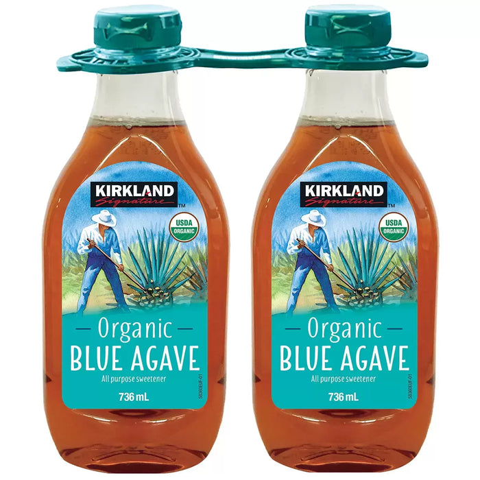 Kirkland Signature Organic Blue Agave Sweetener (2x736ml)