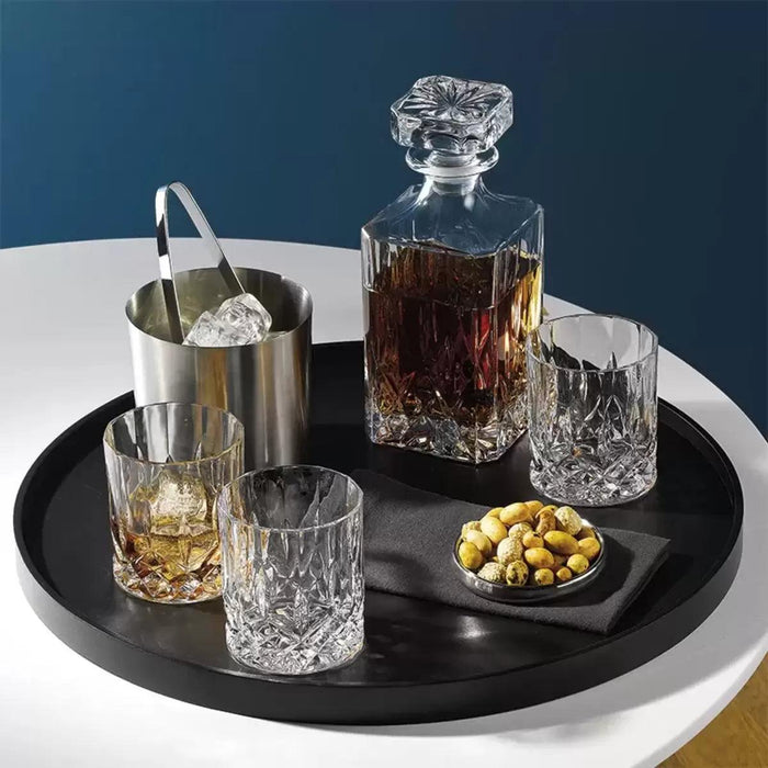 Royal Doulton Seasons Crystal Decanter & 6pc Tumblers Set