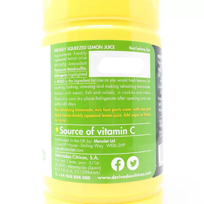 Quick Lemon Juice Not From Concentrate (2x1L)