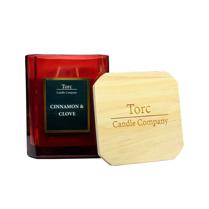 Torc Gold Fragranced Candle - Cinnamon & Clove (450g)